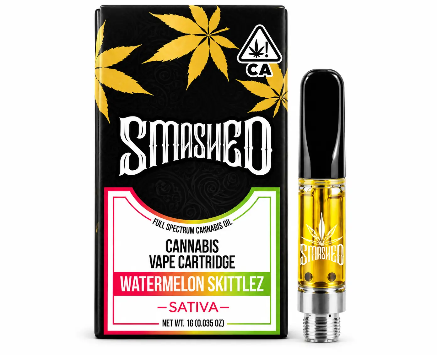 *NEW BRAND* SMASHED 510 Thread 1g Vape Cartridge - 6 Pack