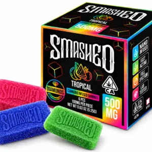 *NEW BRAND* SMASHED 500mg Liquid Diamond Infused Nano Gummy 100mg per serving